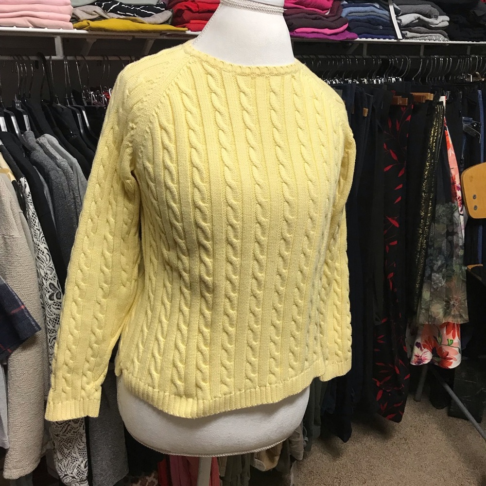 LL Bean cable sweater